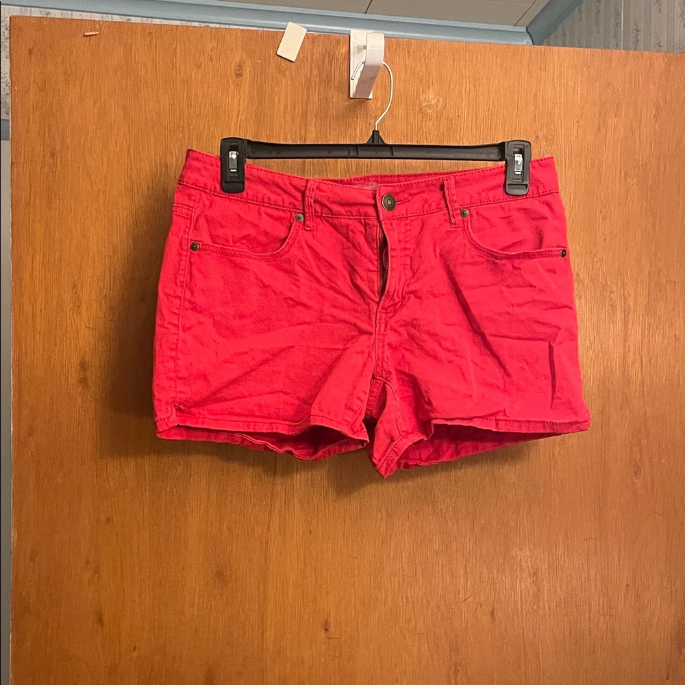 Faded Glory Women's Vibrant Red Jean Shorts